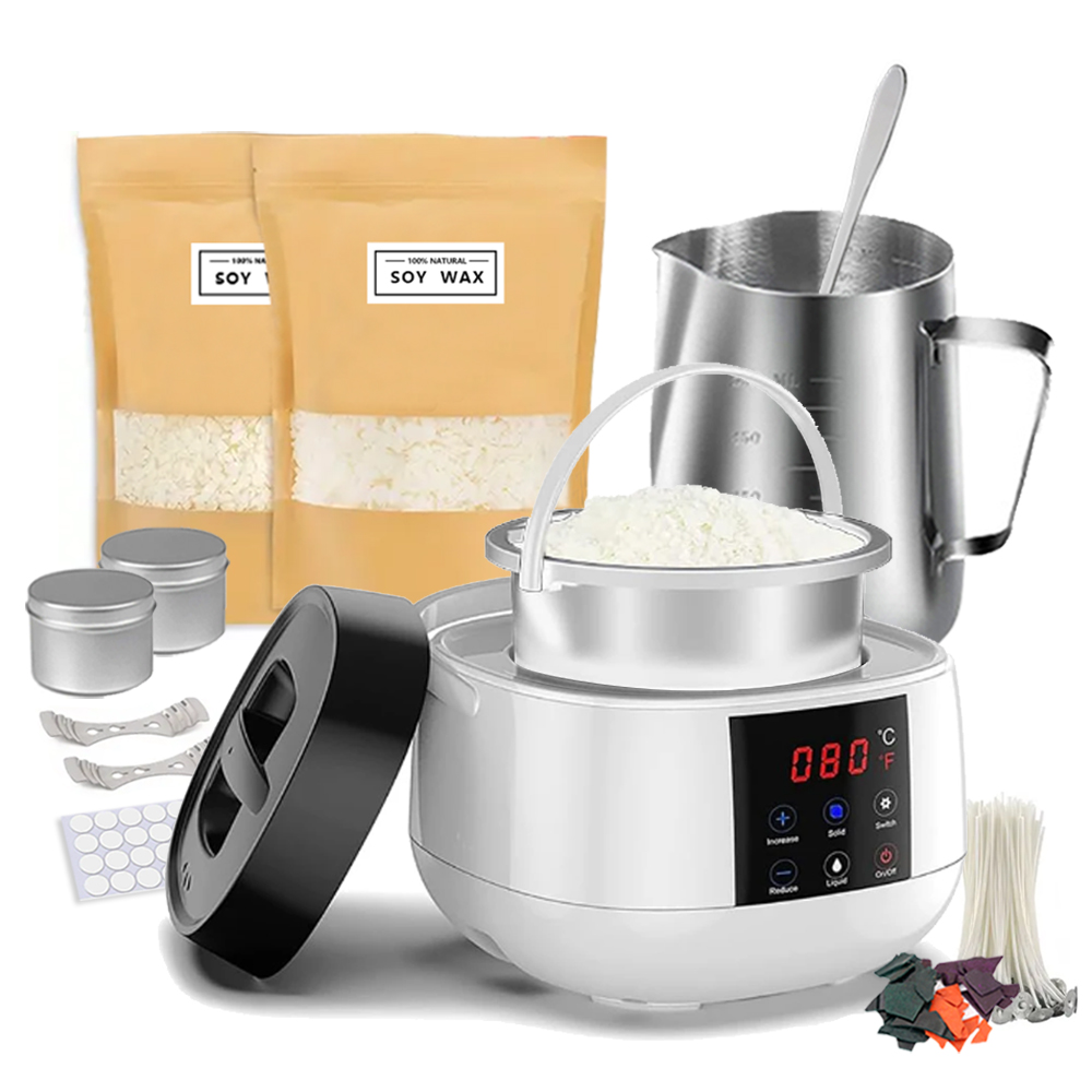 Candle Supplies Kit - 500ml Candle Making Wax Melting Pot,
