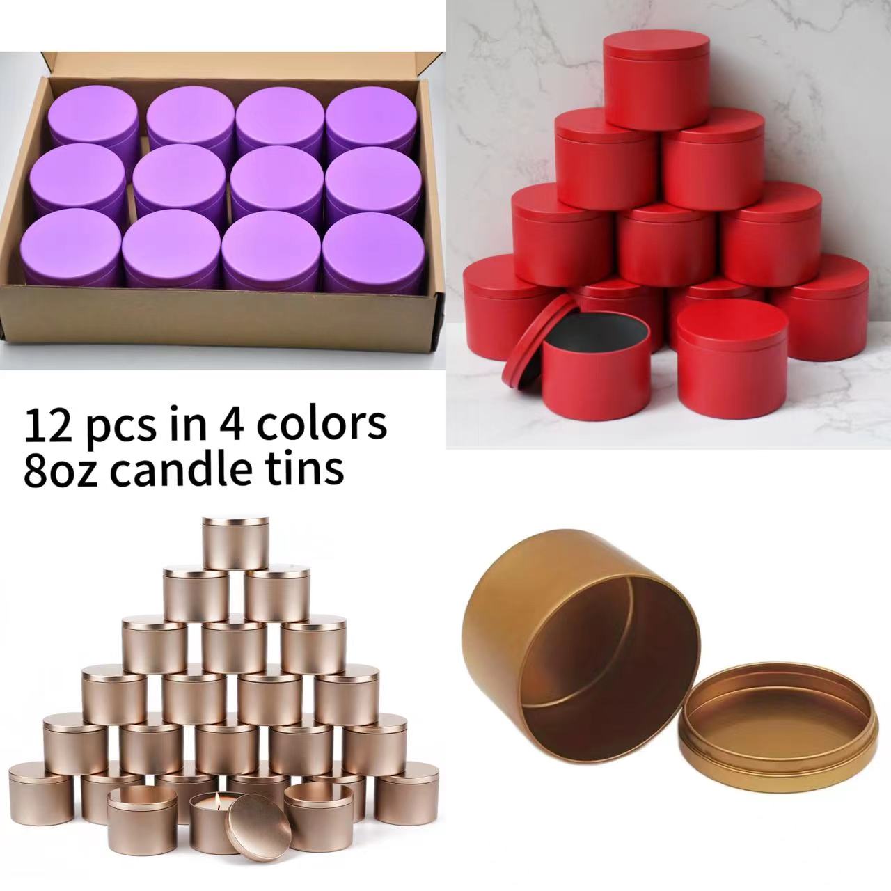 12pcs 4oz Metal Candle Tins wi - Candle Supplies Kit review and price