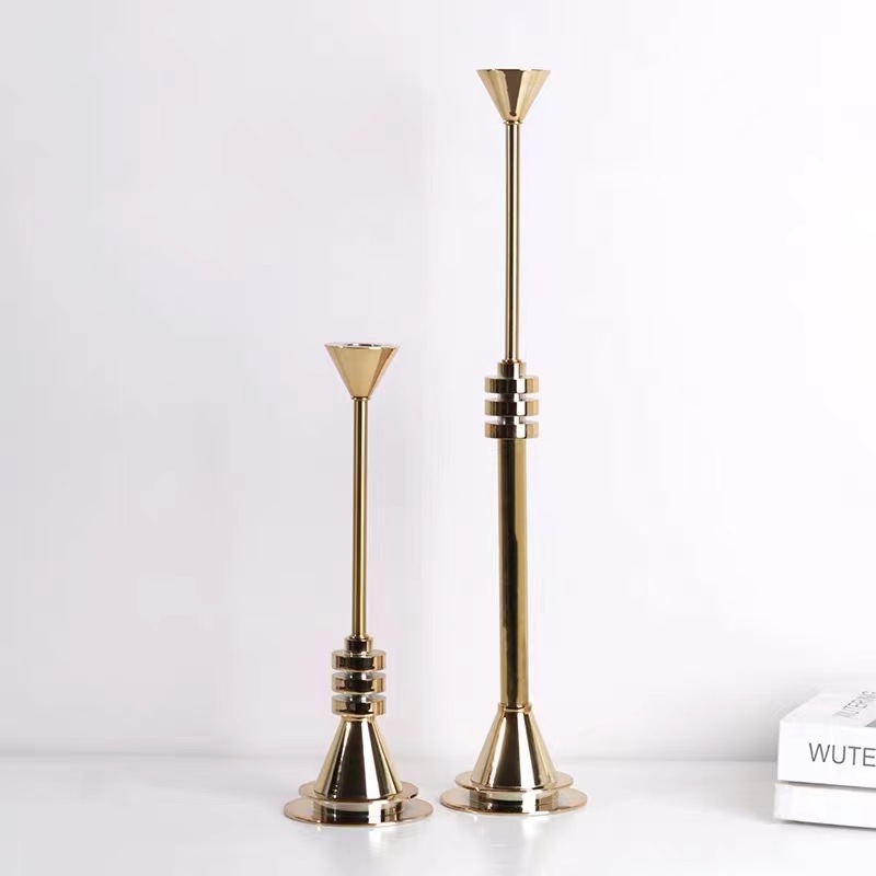 Luxury Gold Metal Candlestick  - Candle Supplies Luxury review and price