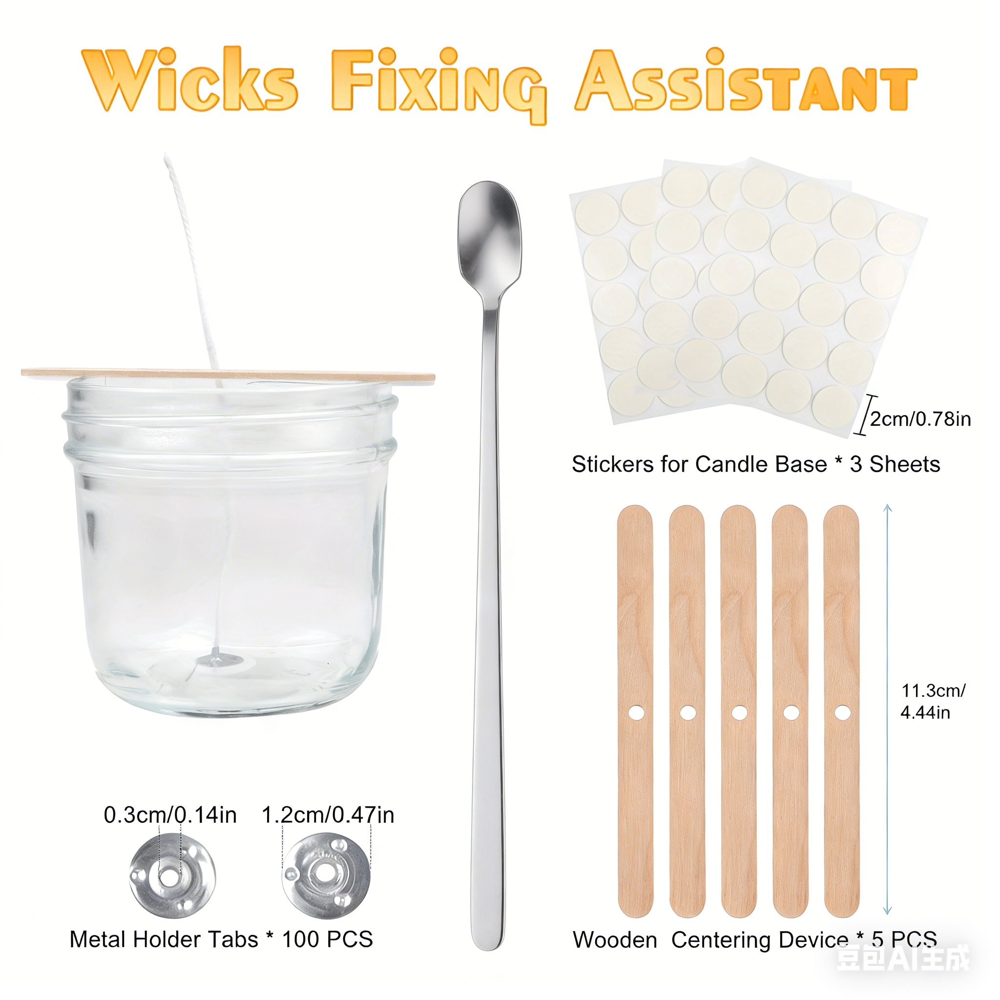 Premium DIY Candle Making Kit: - Wood Wick Tab Set review and price